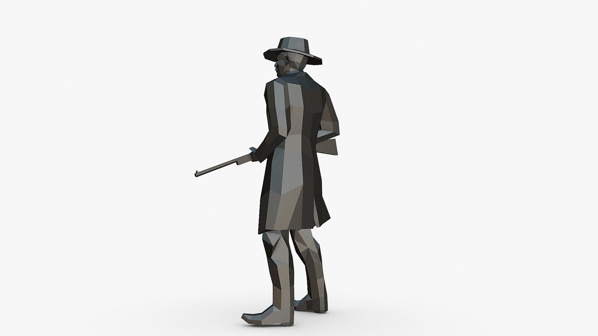 cowboy 3D print model_4