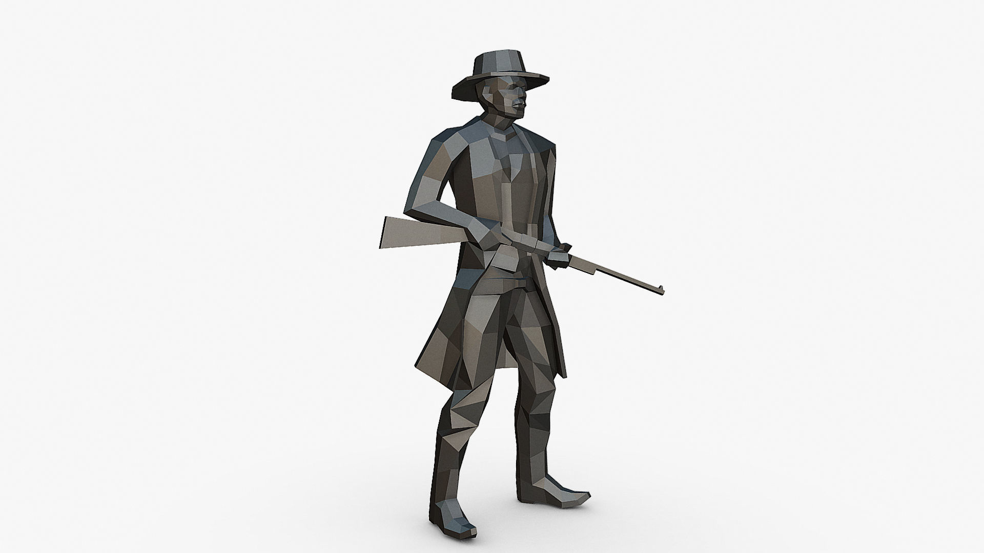 cowboy 3D print model_10