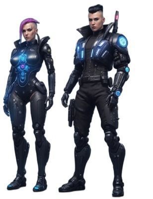 Cyberpunk Characters x30 Texture_37