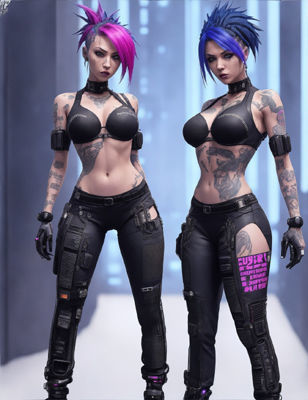 Cyberpunk Characters x30 Texture_3