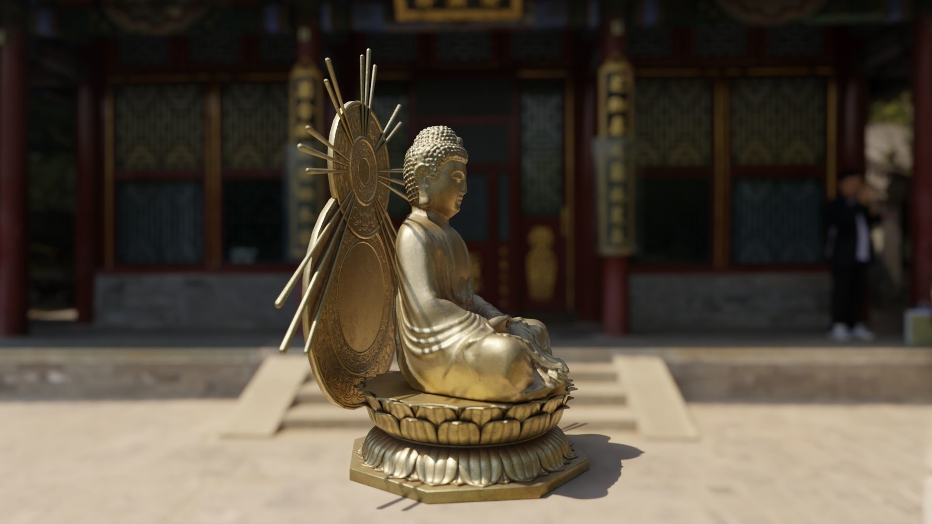 Buddha Statue 3D model_3