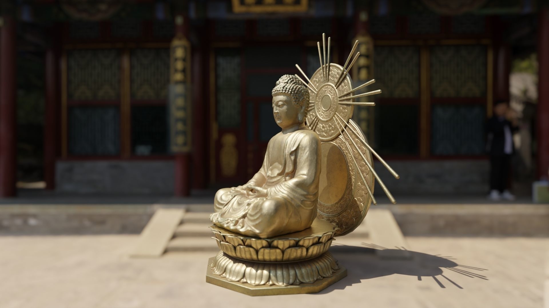 Buddha Statue 3D model_7