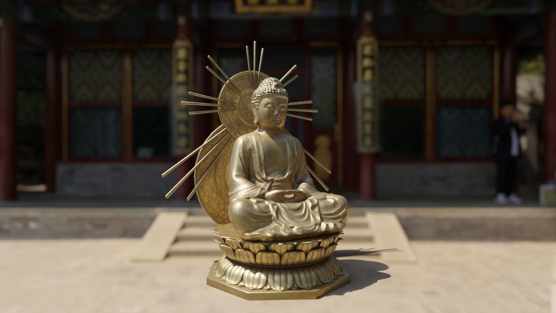 Buddha Statue 3D model_1