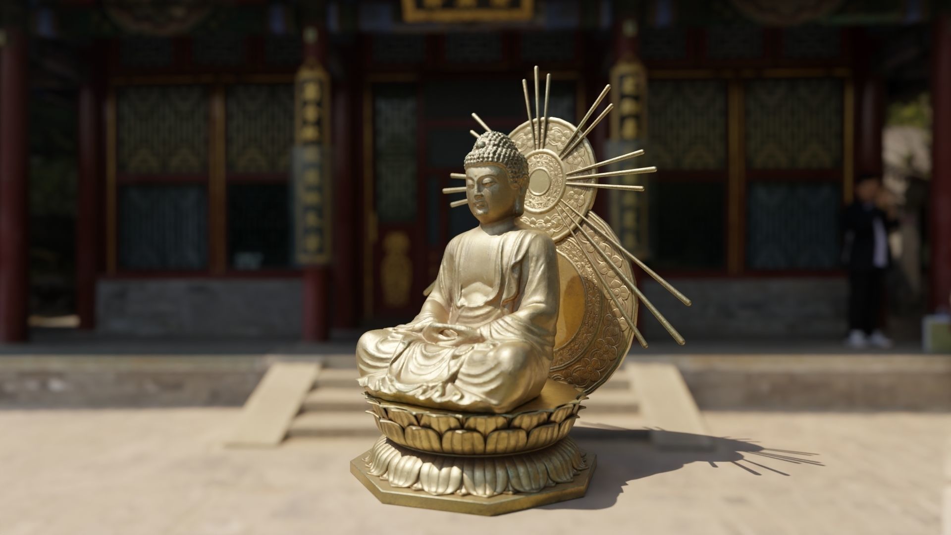Buddha Statue 3D model_6