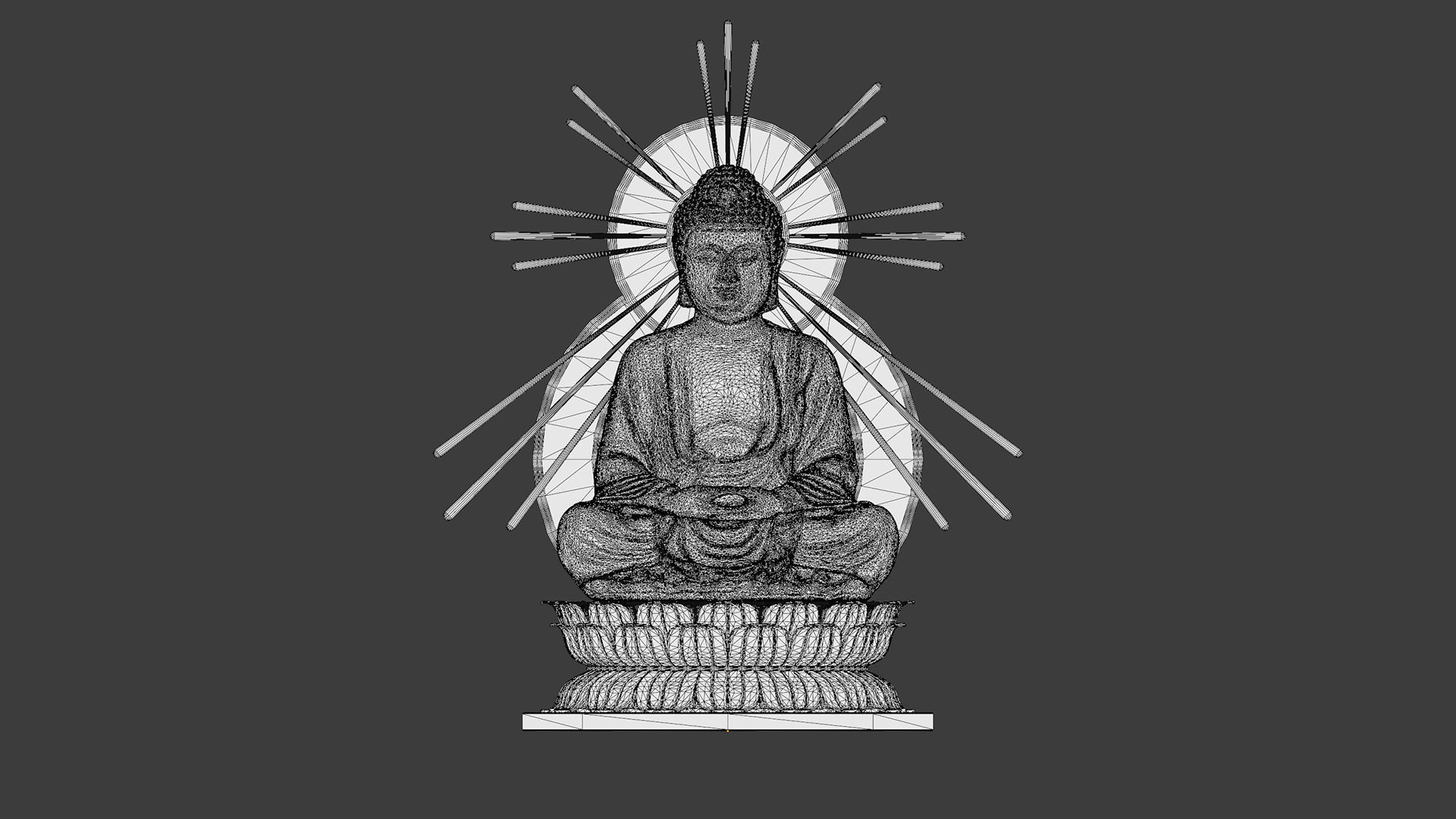 Buddha Statue 3D model_10