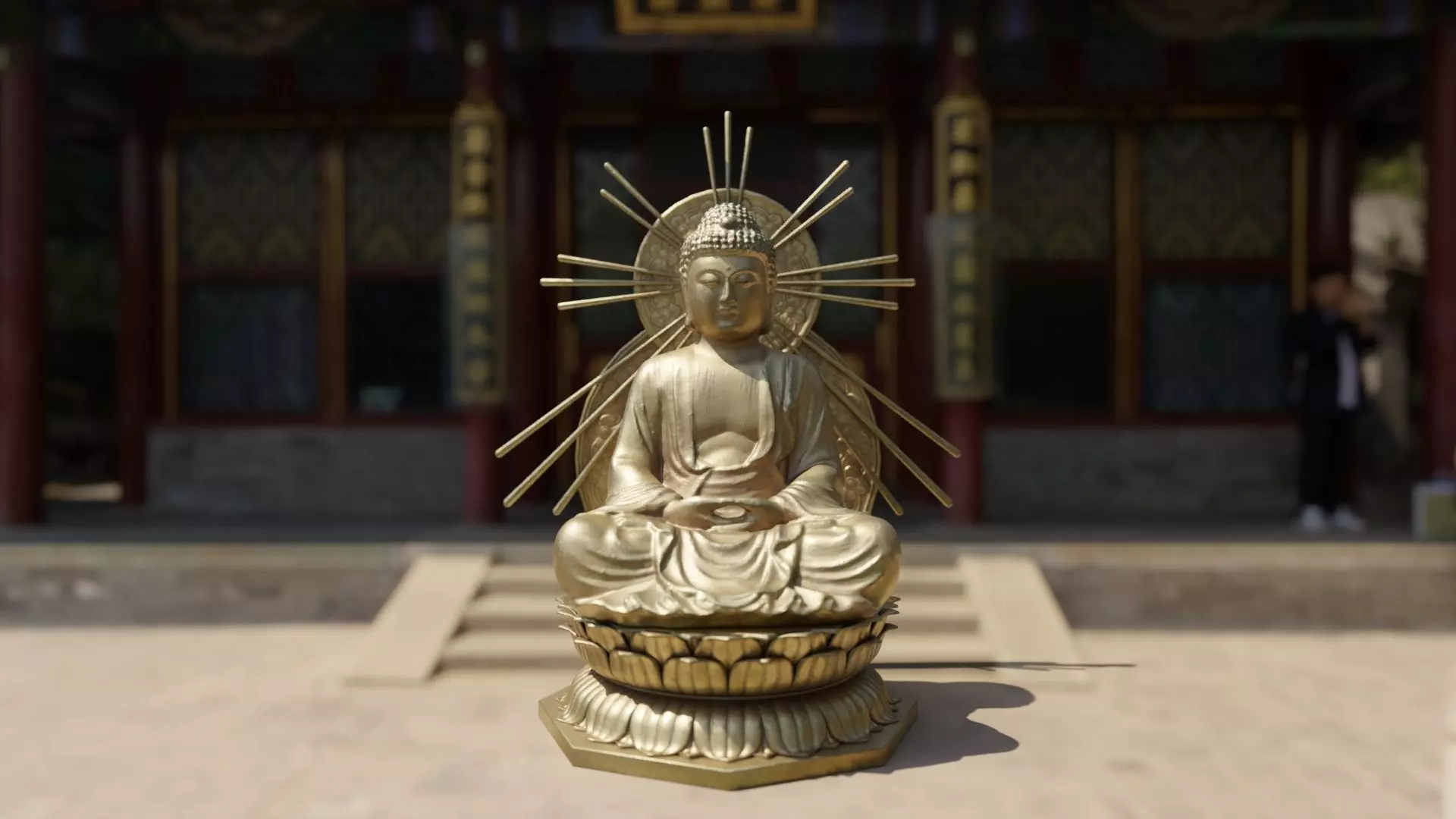 Buddha Statue 3D model_0