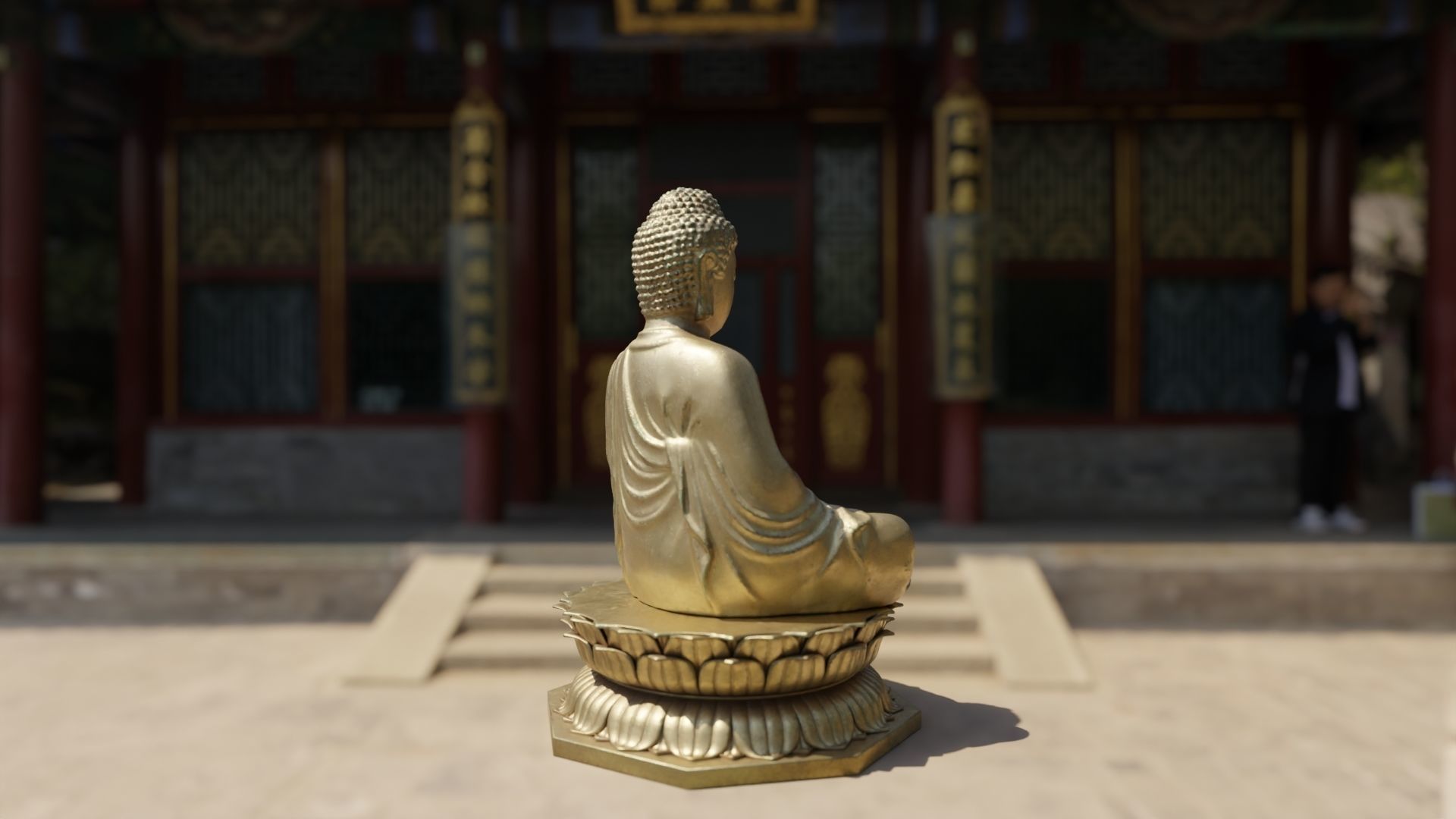 Buddha Statue 3D model_4