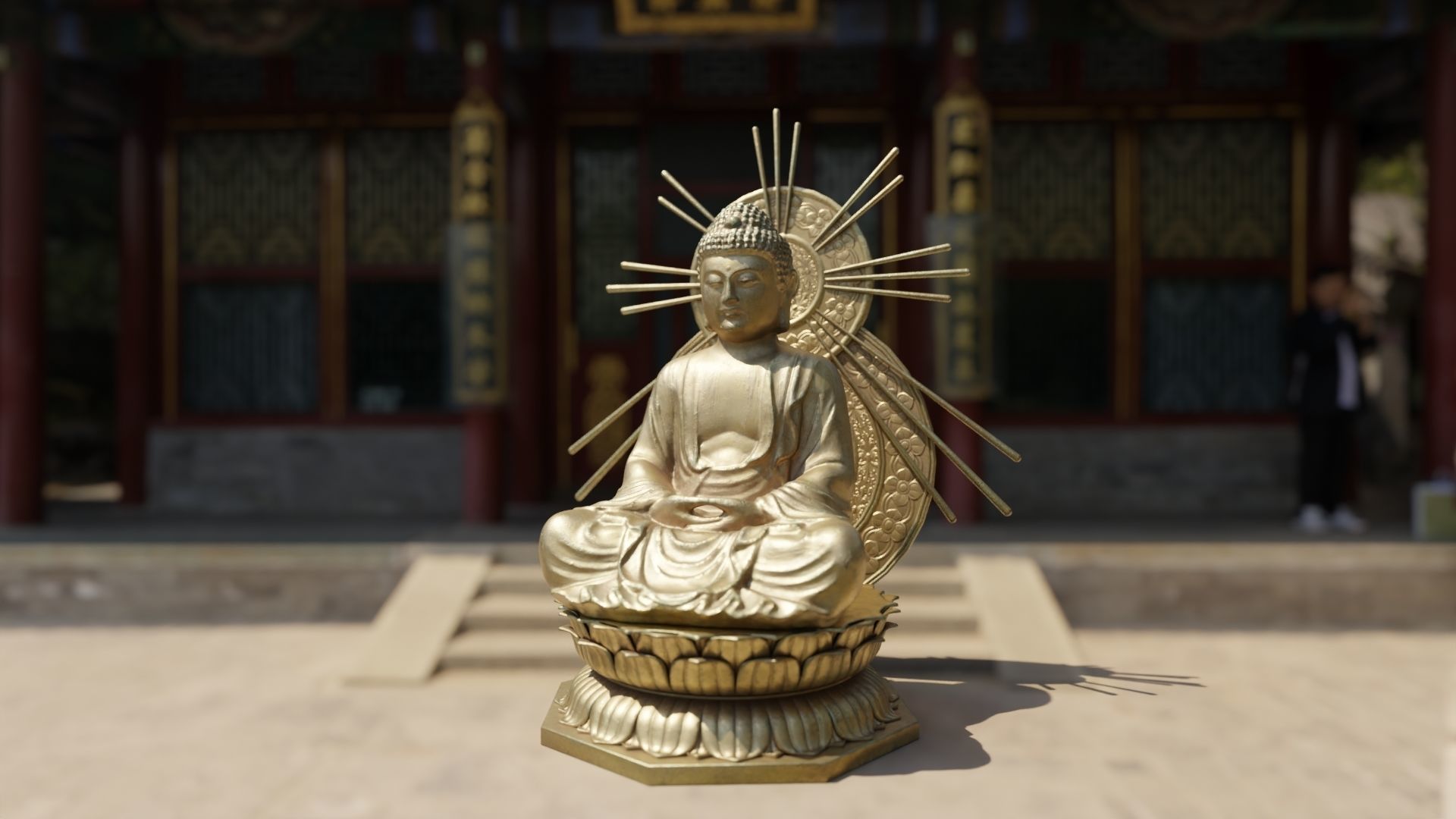 Buddha Statue 3D model_5