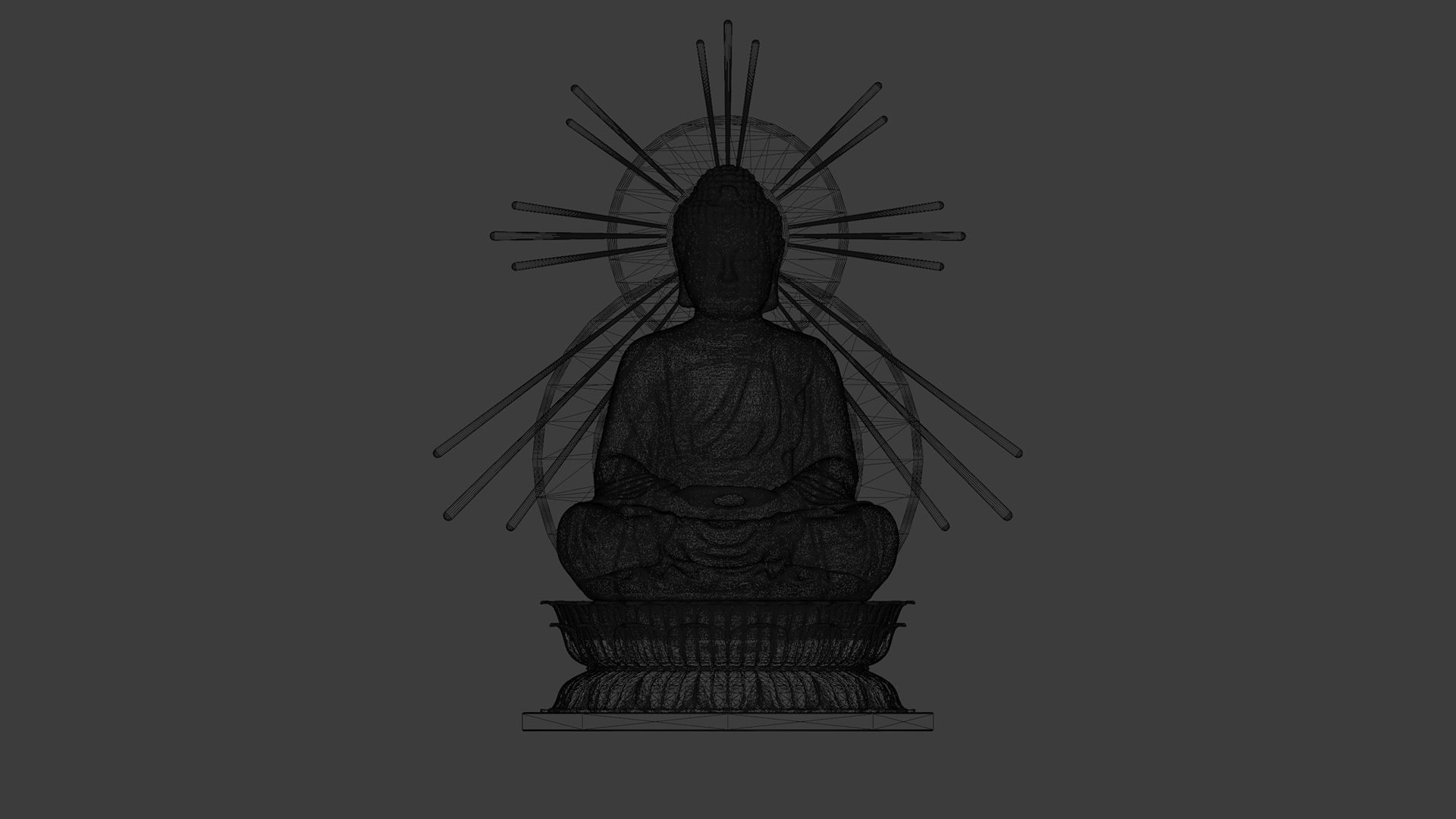 Buddha Statue 3D model_11