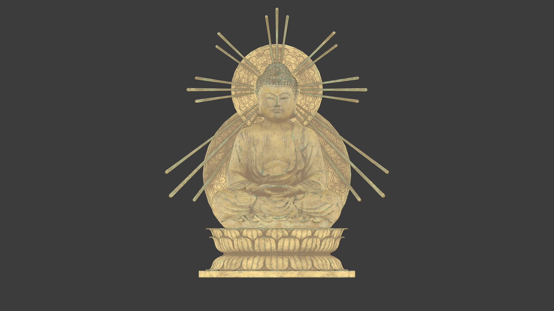Buddha Statue 3D model_9