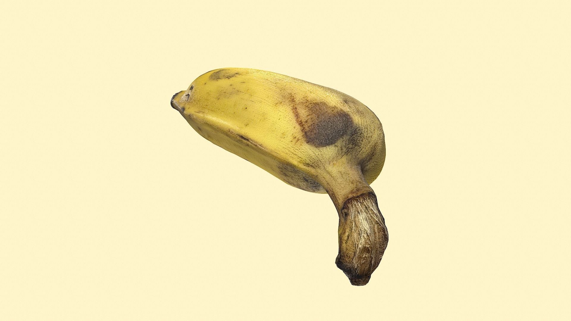 Realistic Sugar banana 2 Low-poly 3D model_12