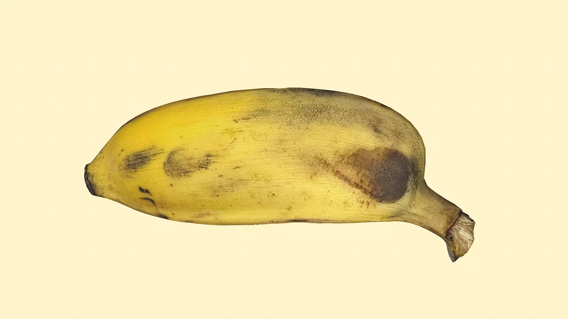 Realistic Sugar banana 2 Low-poly 3D model_0