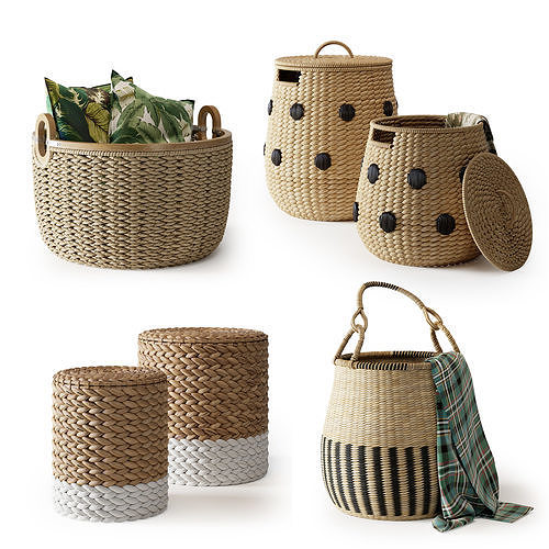 Baskets Set 24 3D model
