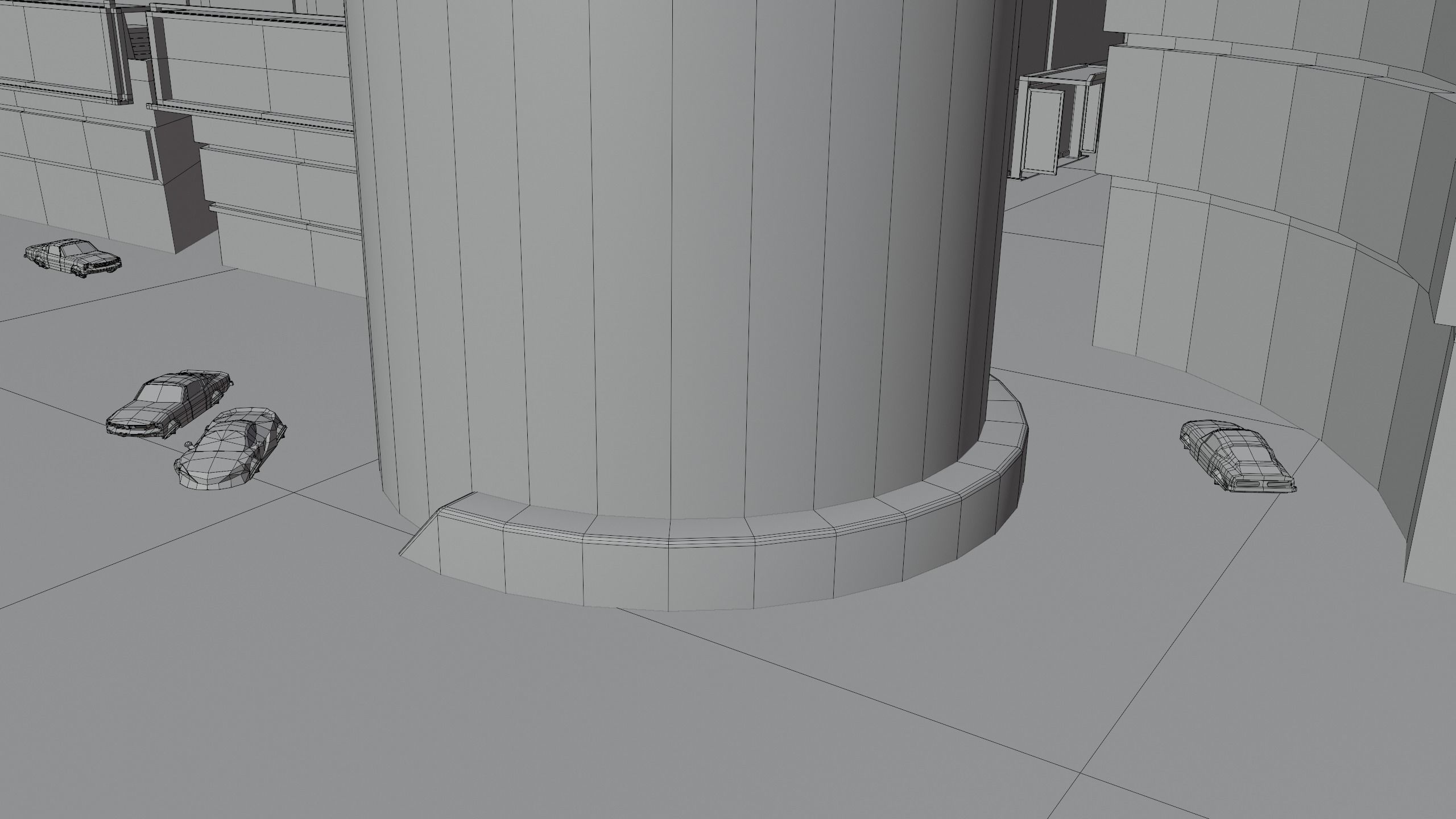 Metropolis Megalopolis Cosmopolis Town Sci fi Future  Low-poly 3D model_29