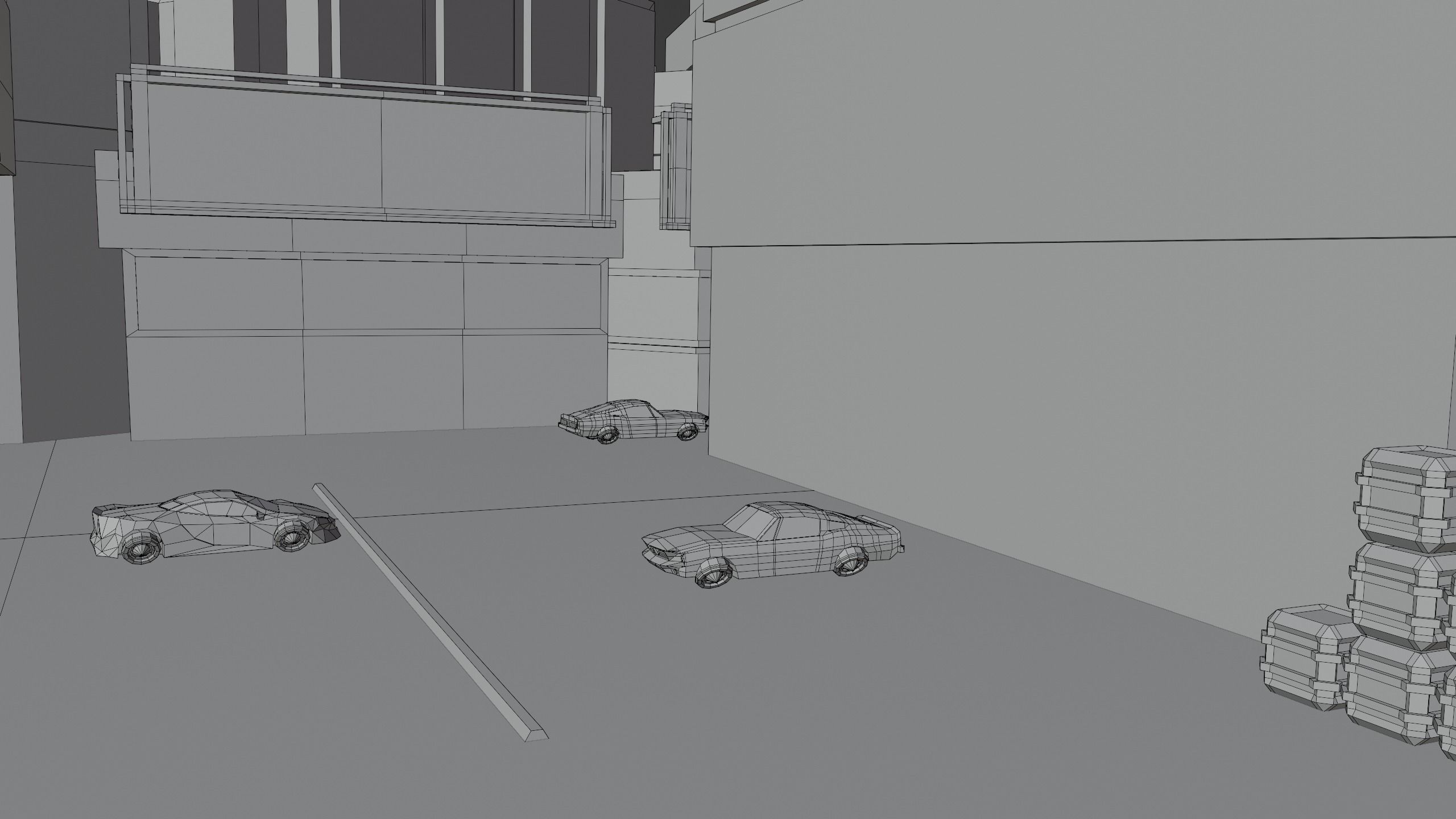 Metropolis Megalopolis Cosmopolis Town Sci fi Future  Low-poly 3D model_28