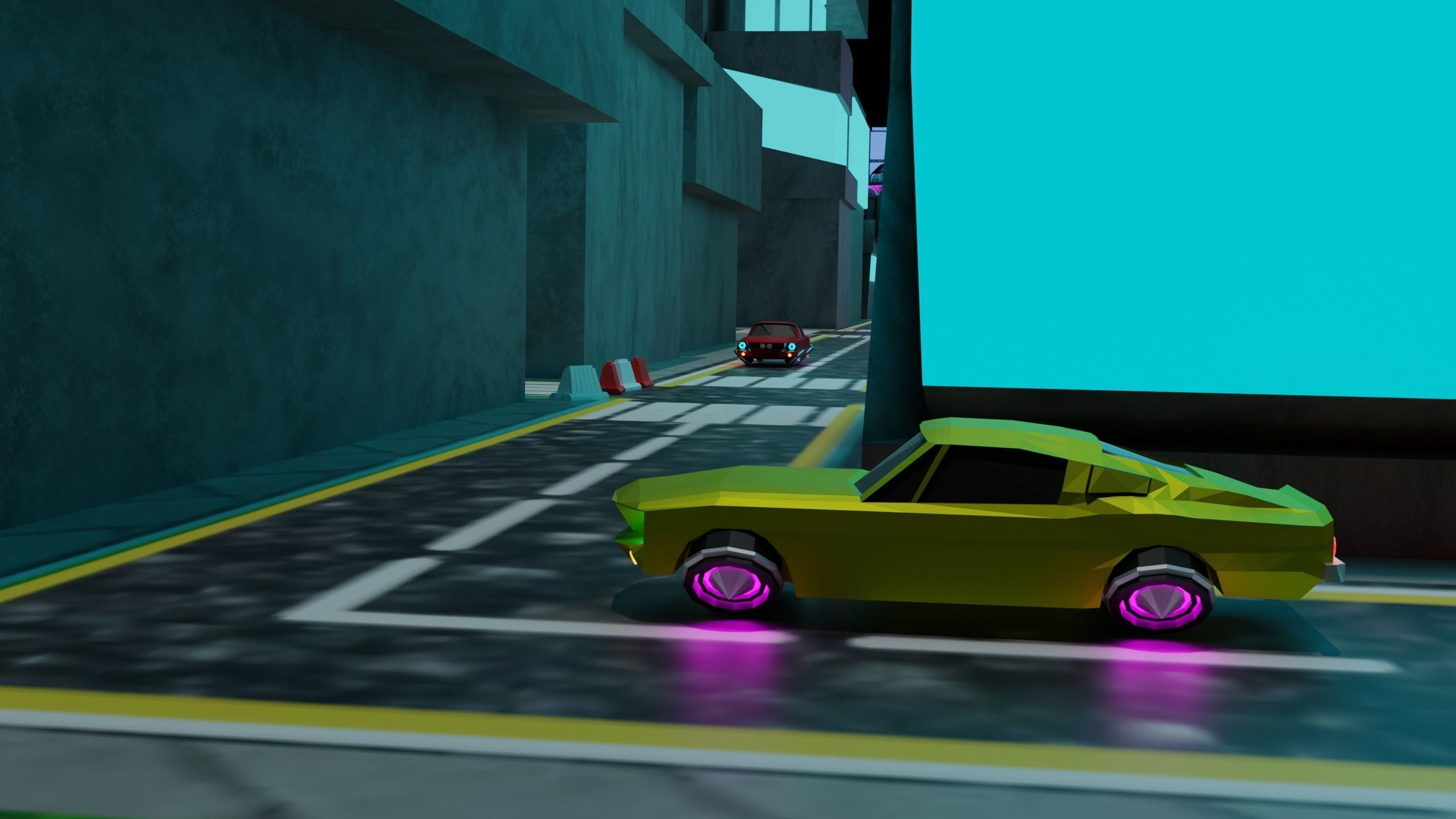 Metropolis Megalopolis Cosmopolis Town Sci fi Future  Low-poly 3D model_8