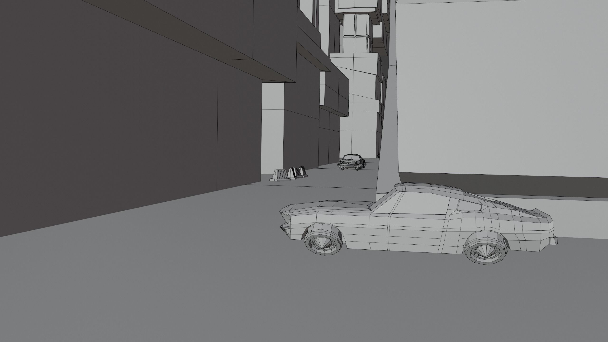 Metropolis Megalopolis Cosmopolis Town Sci fi Future  Low-poly 3D model_37