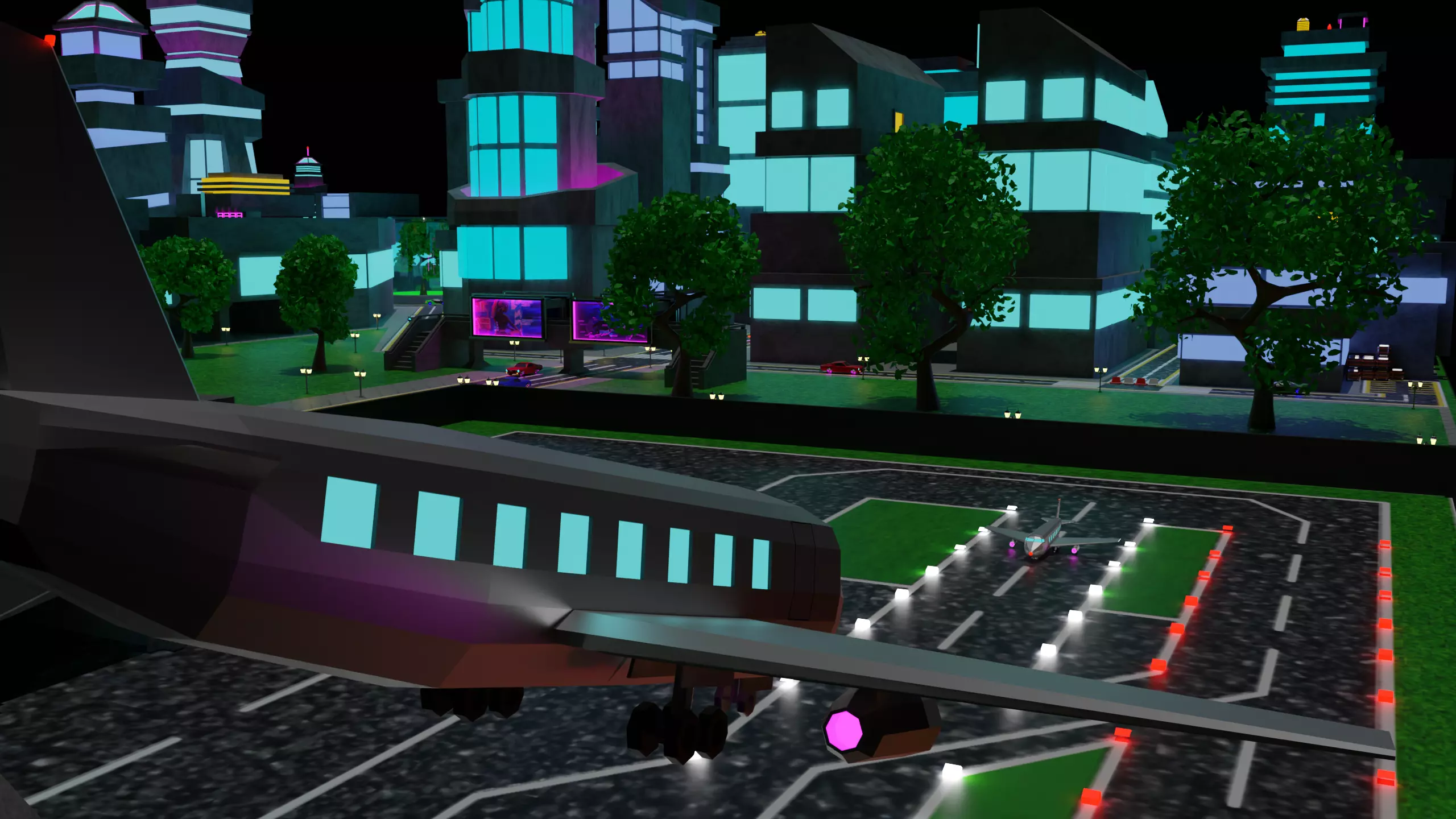 Metropolis Megalopolis Cosmopolis Town Sci fi Future  Low-poly 3D model_0