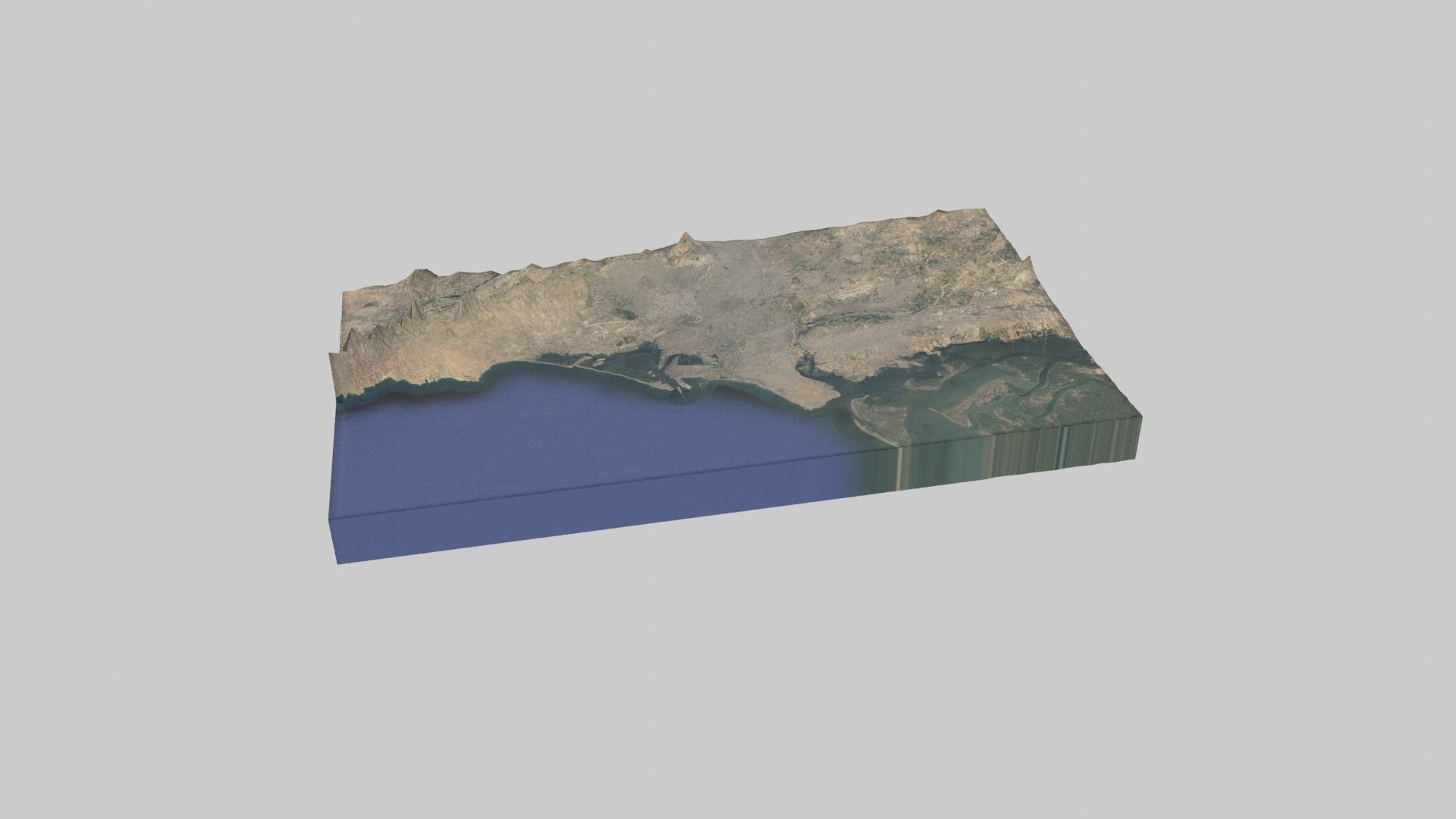 Karachi City  Low-poly 3D model_7