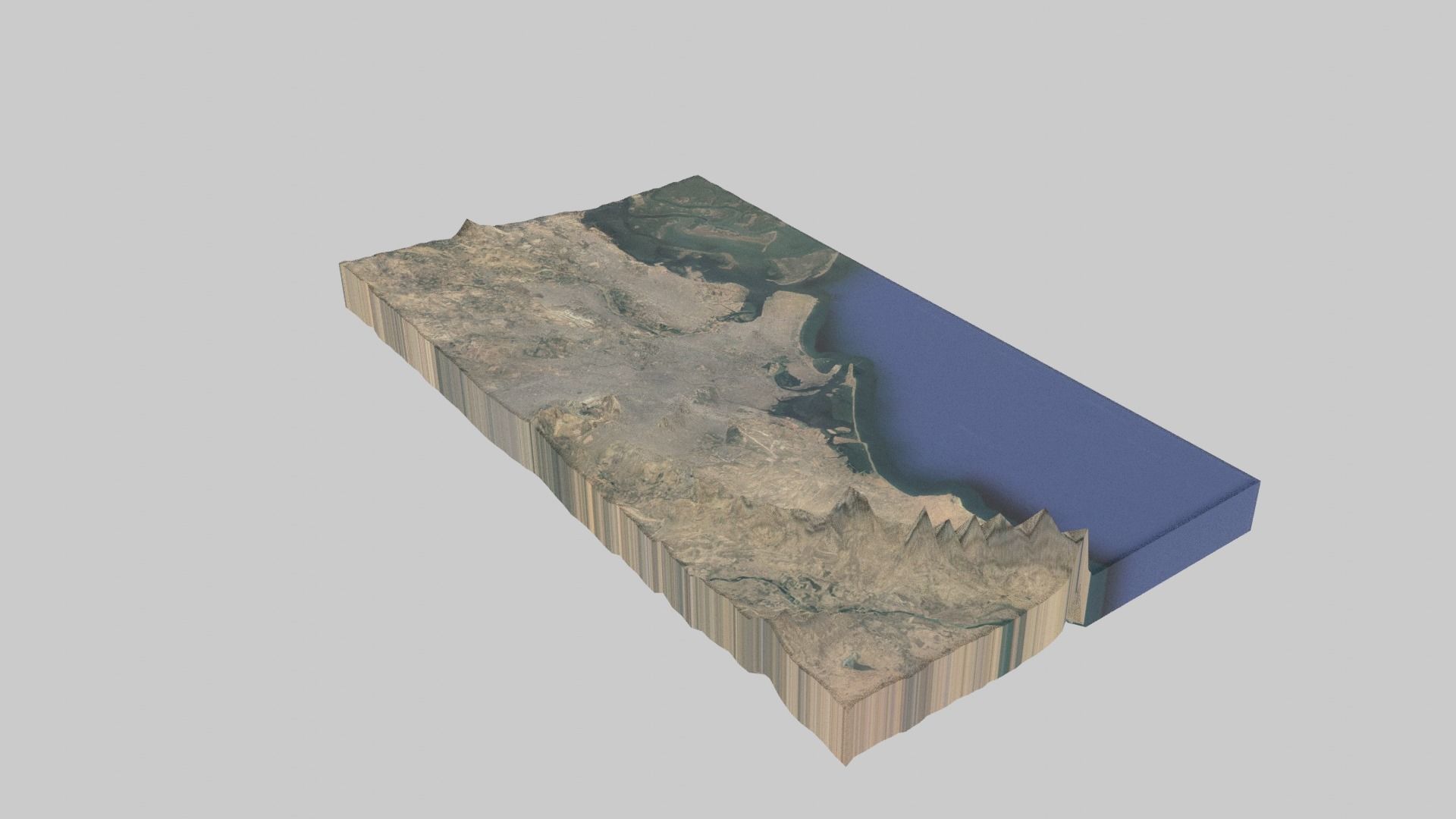 Karachi City  Low-poly 3D model_5