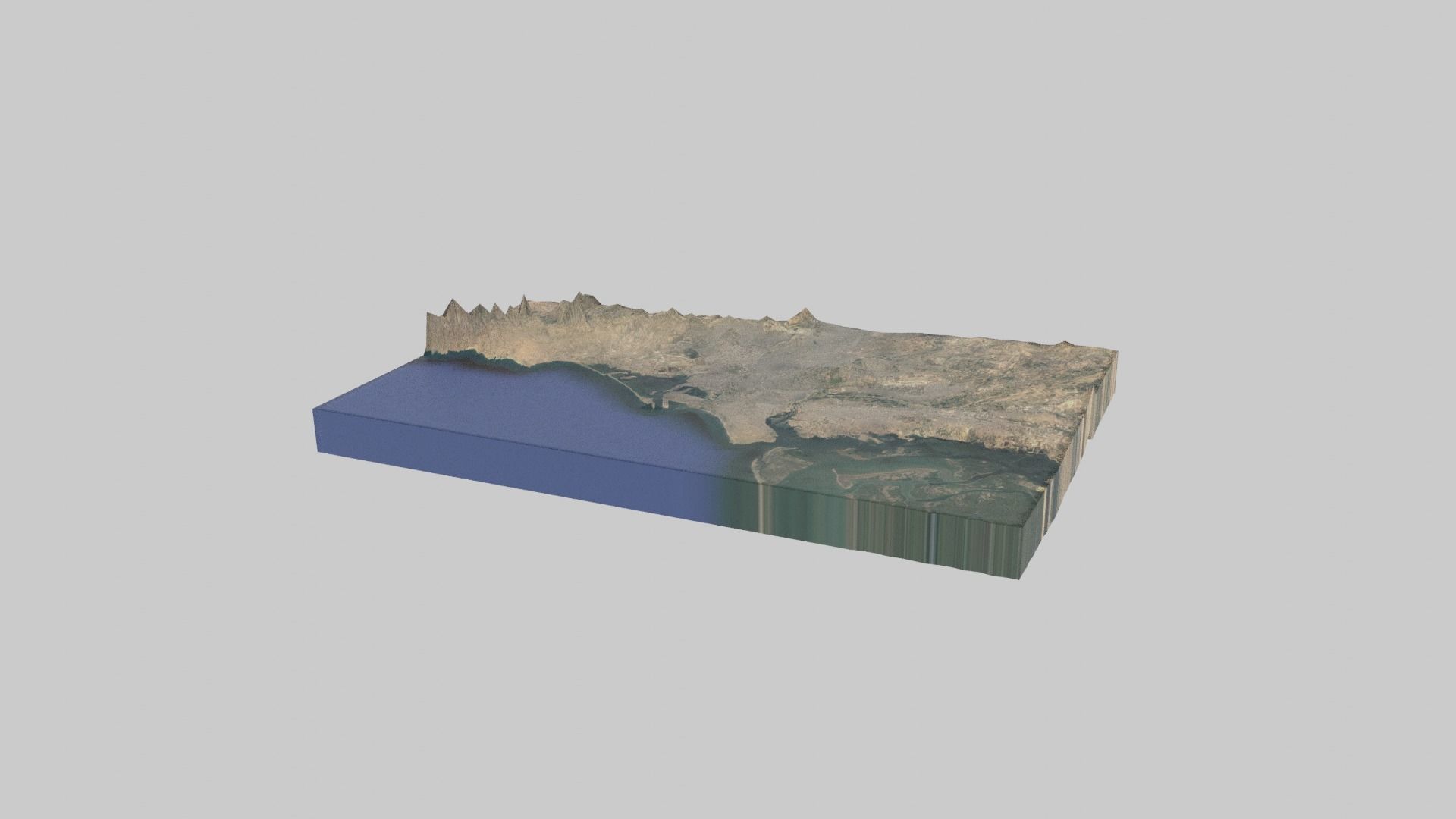 Karachi City  Low-poly 3D model_3