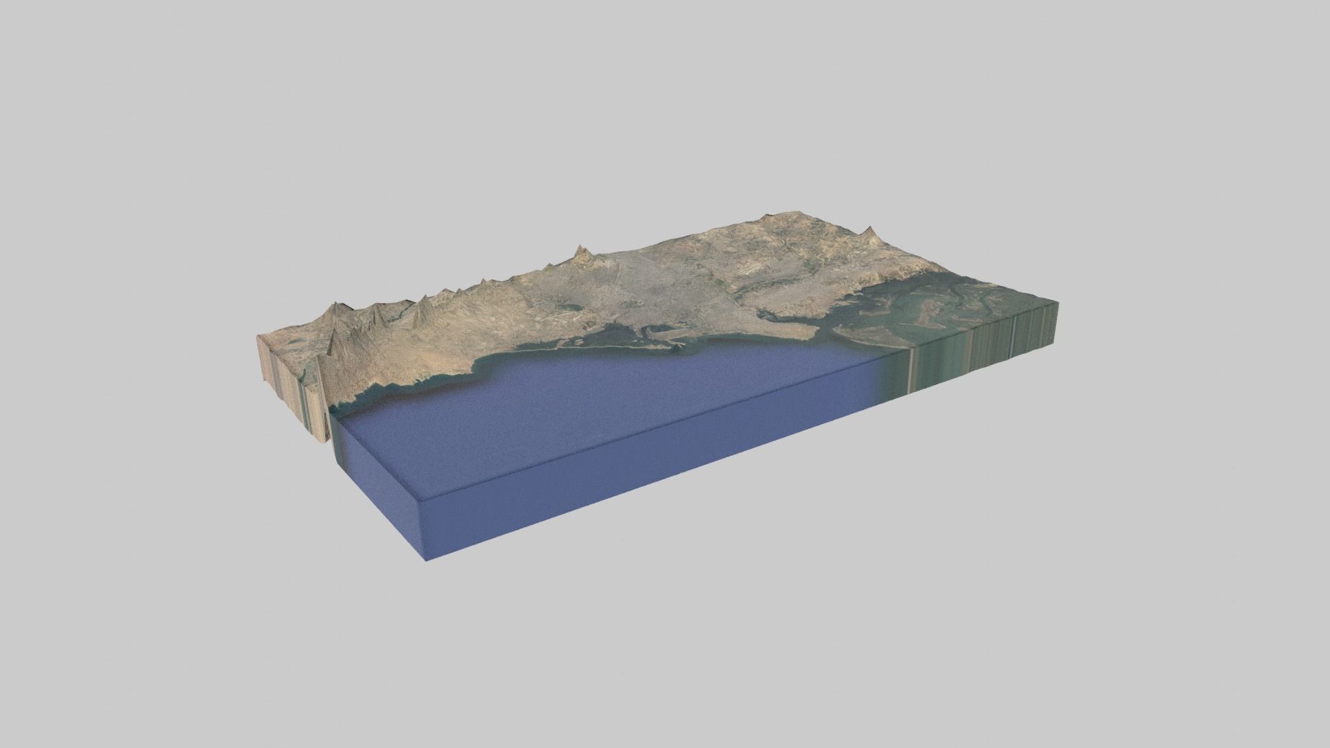 Karachi City  Low-poly 3D model_2