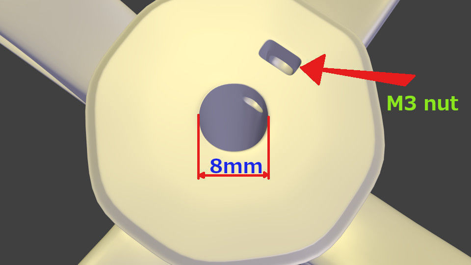 Mixer blade 3D print model_1