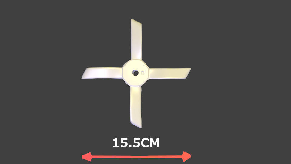 Mixer blade 3D print model_2