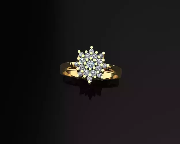 Gem set ring