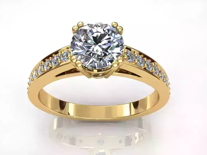 Six Prong Wedding Ring