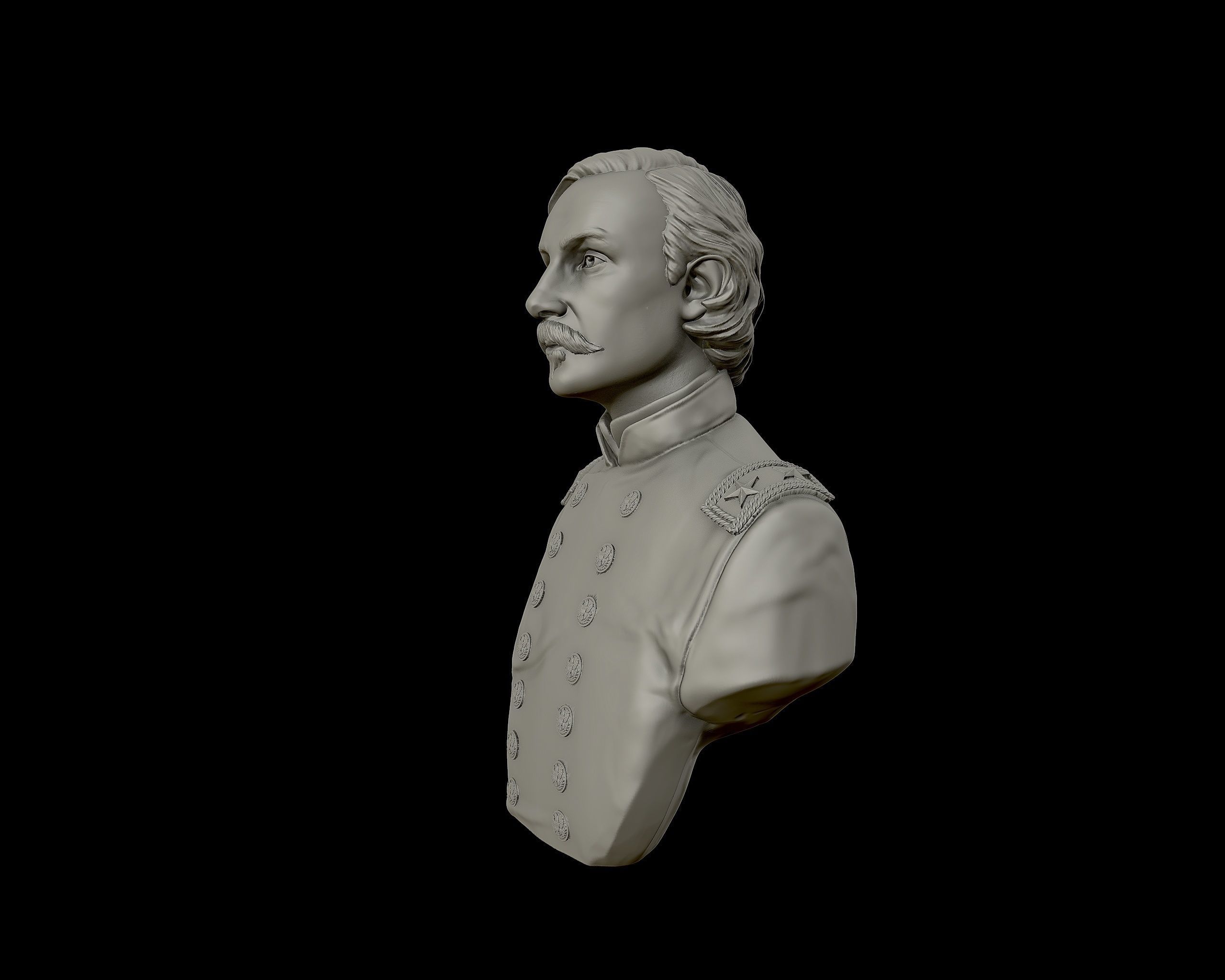 Gouverneur Warren sculpture 3D print model_13