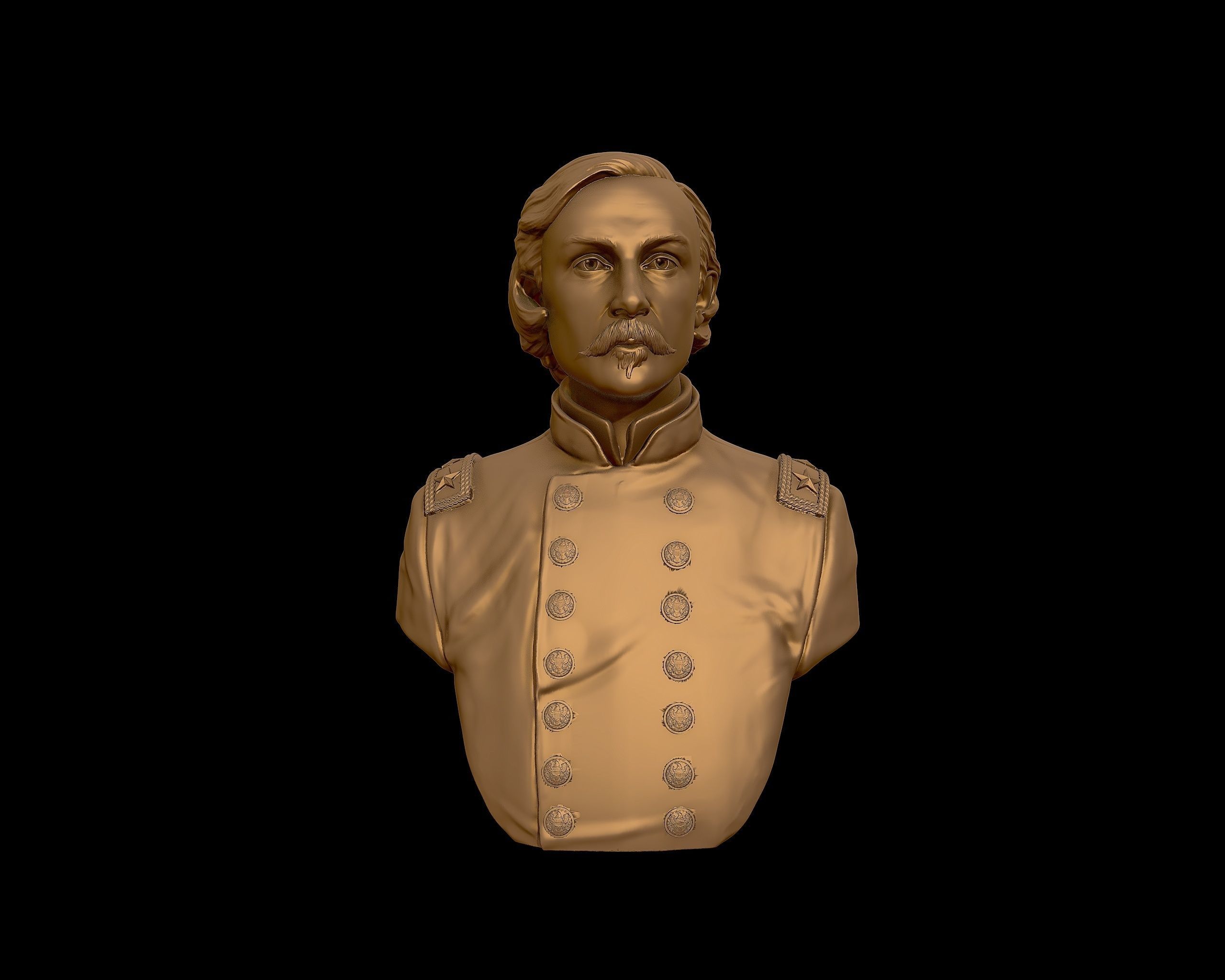 Gouverneur Warren sculpture 3D print model_23