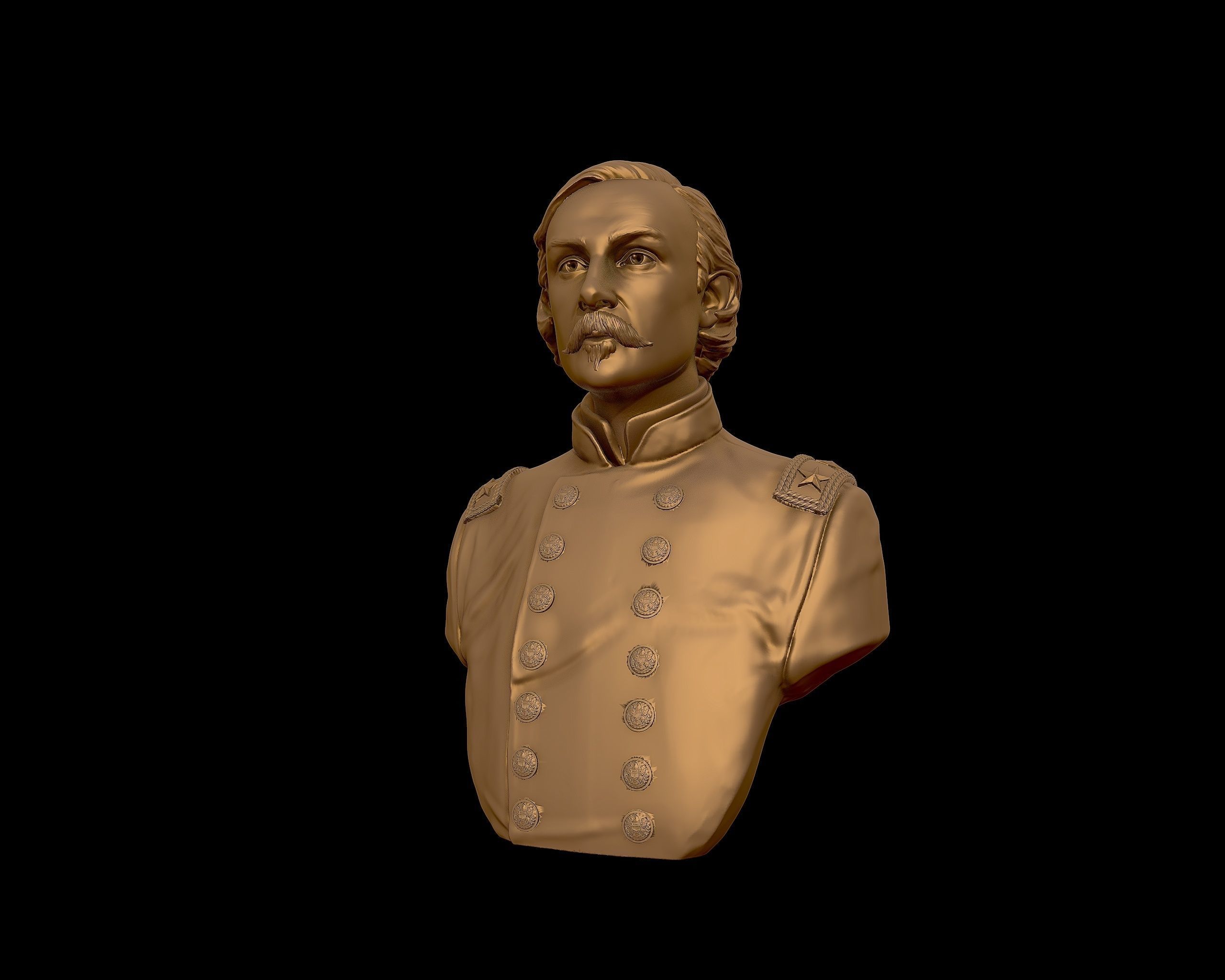 Gouverneur Warren sculpture 3D print model_25