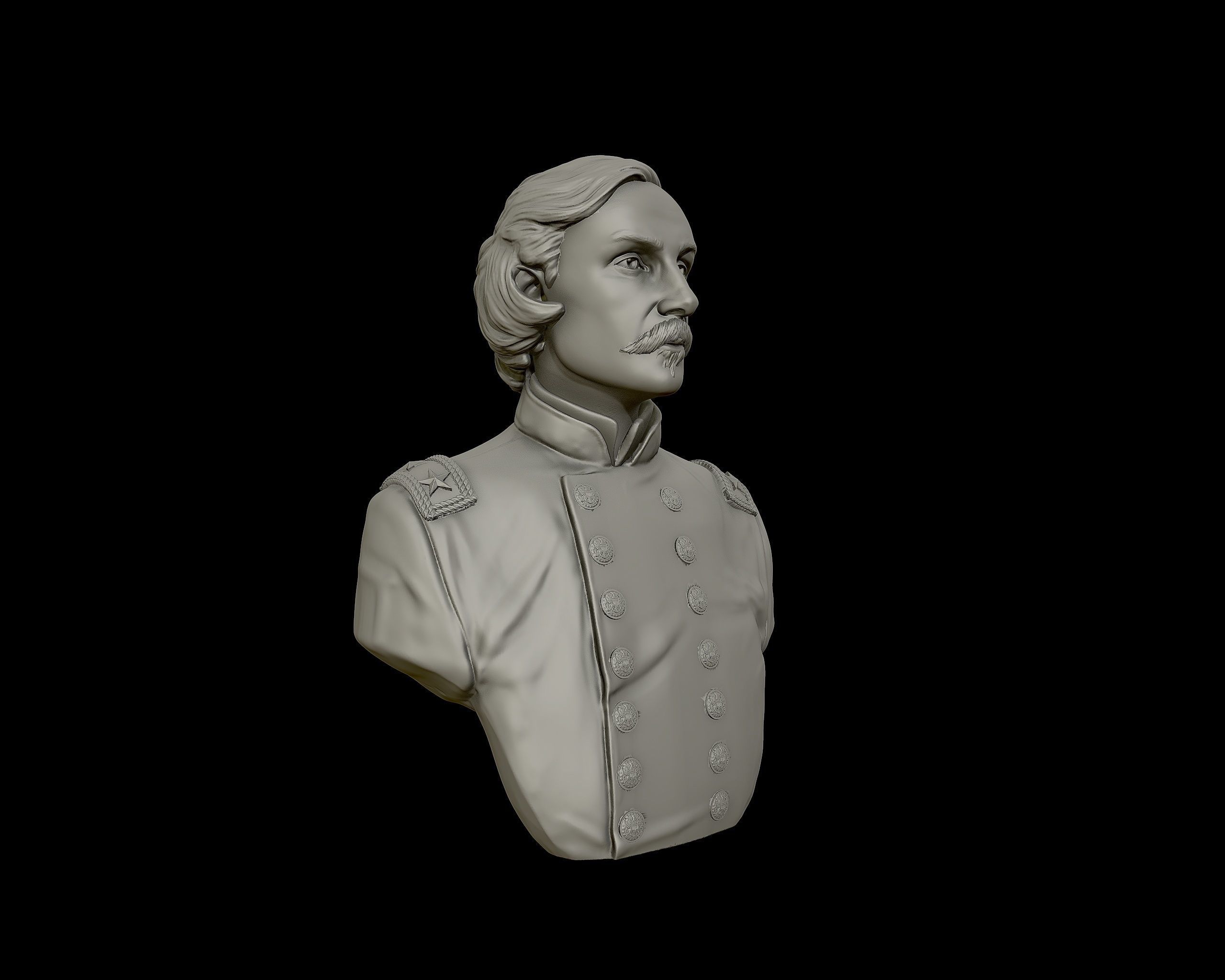 Gouverneur Warren sculpture 3D print model_20