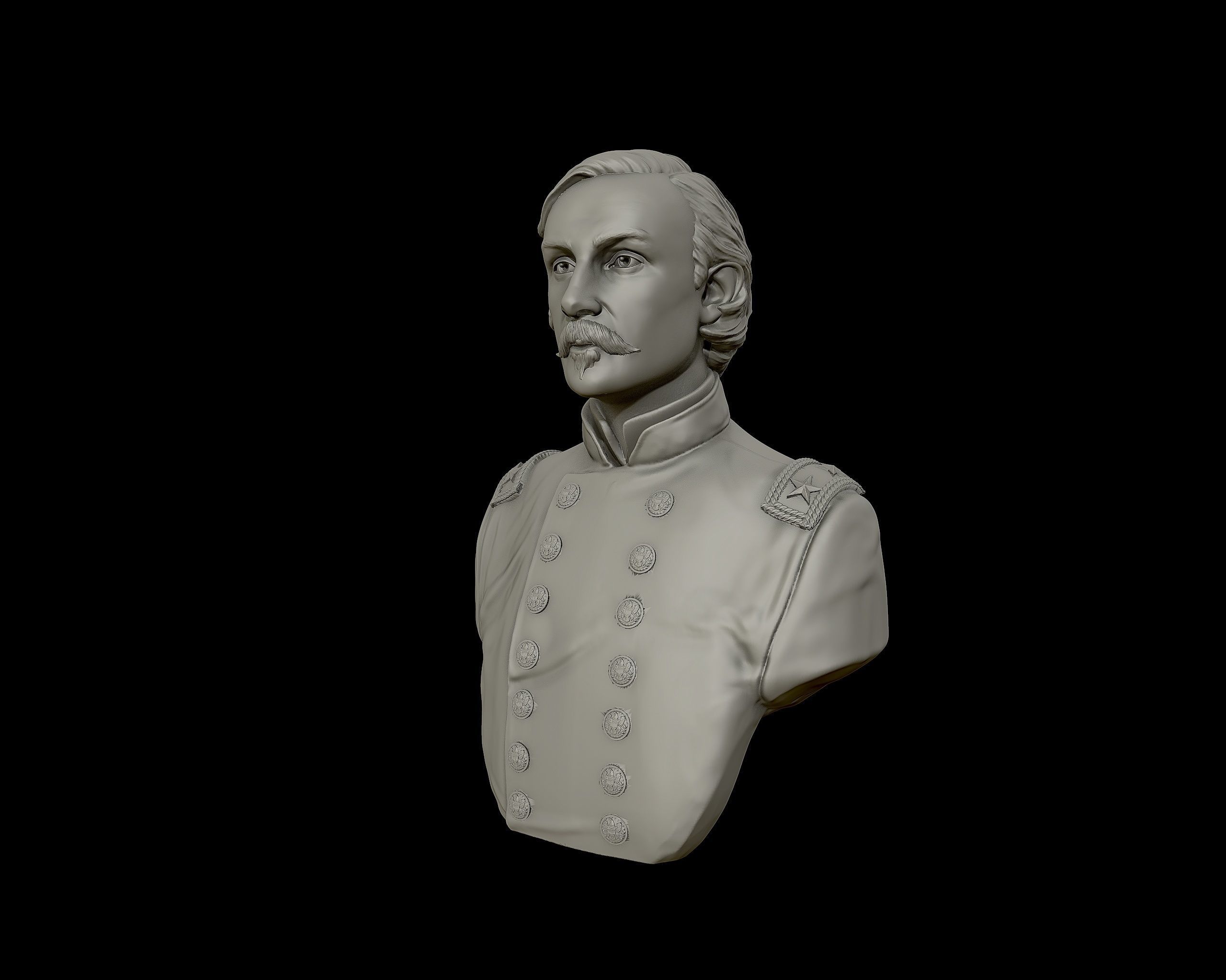 Gouverneur Warren sculpture 3D print model_11