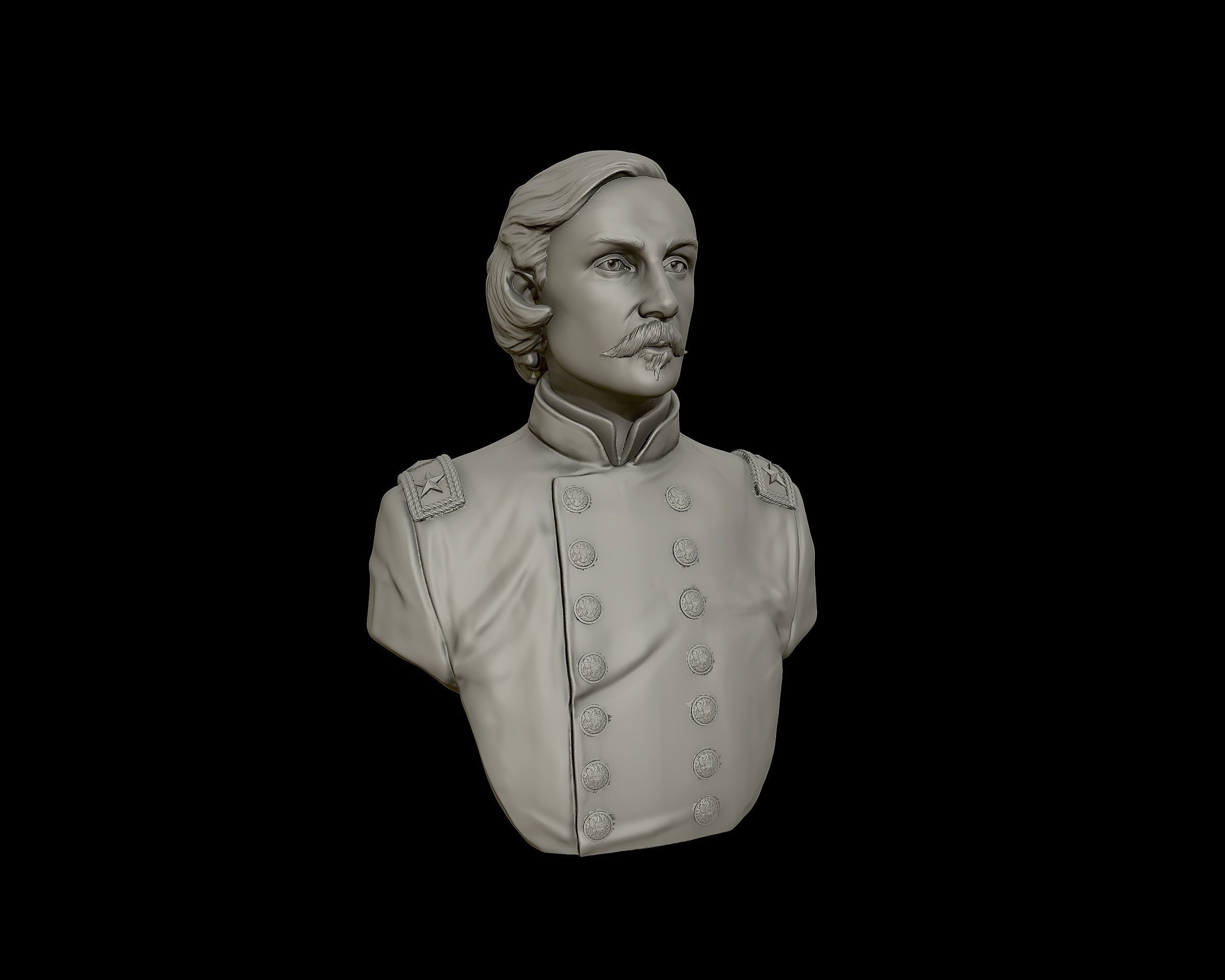 Gouverneur Warren sculpture 3D print model_21