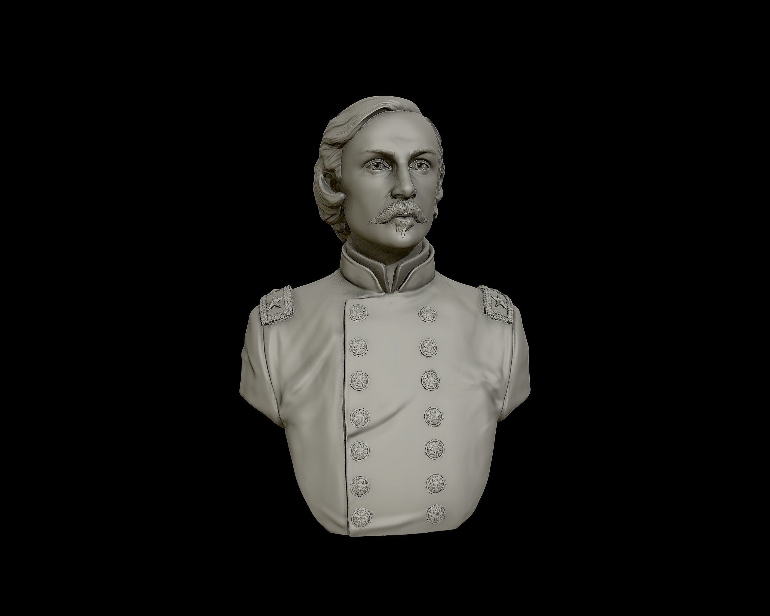 Gouverneur Warren sculpture 3D print model_22