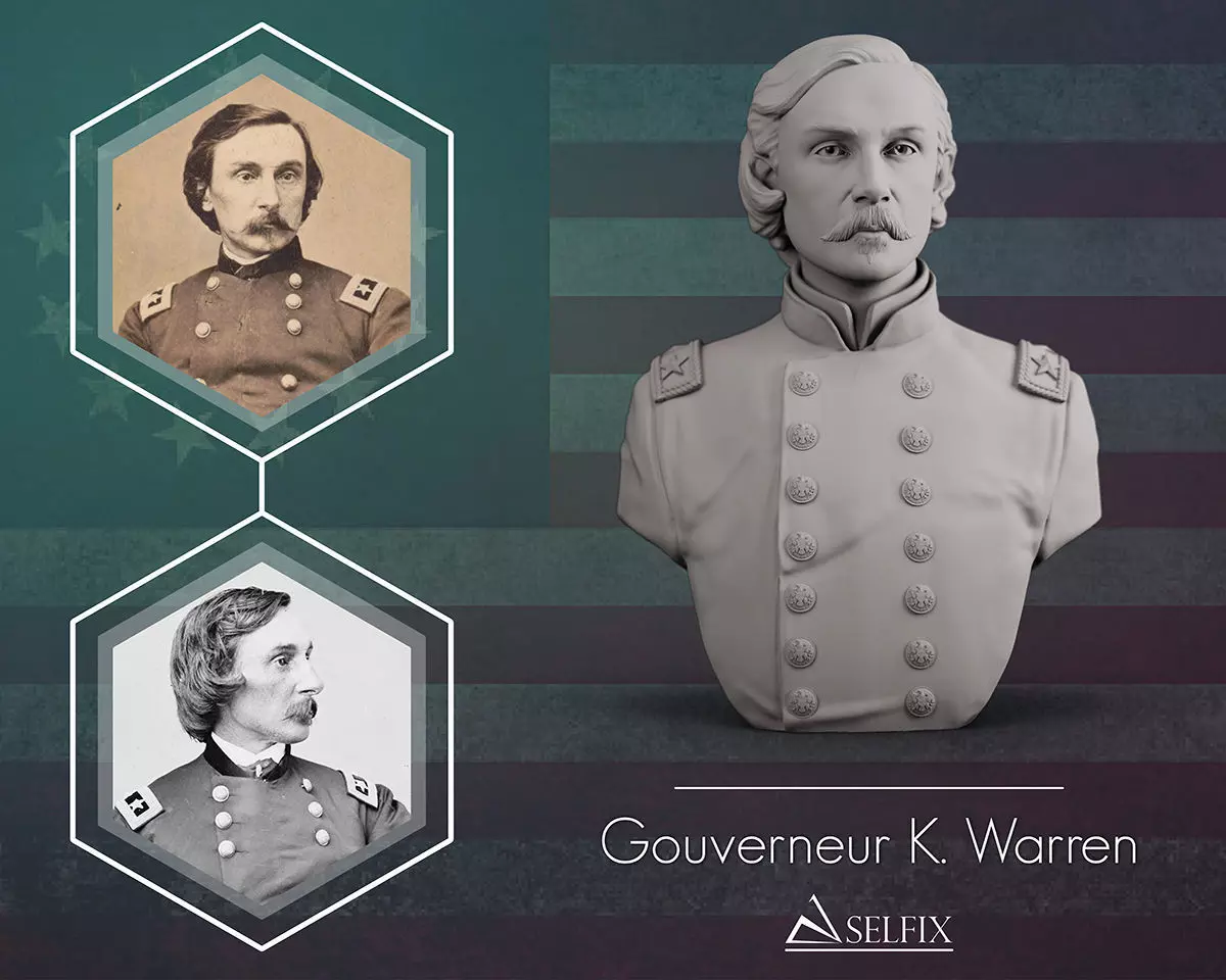 Gouverneur Warren sculpture 3D print model_0