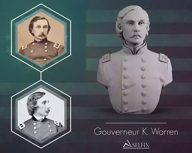 Gouverneur Warren sculpture 3D print model