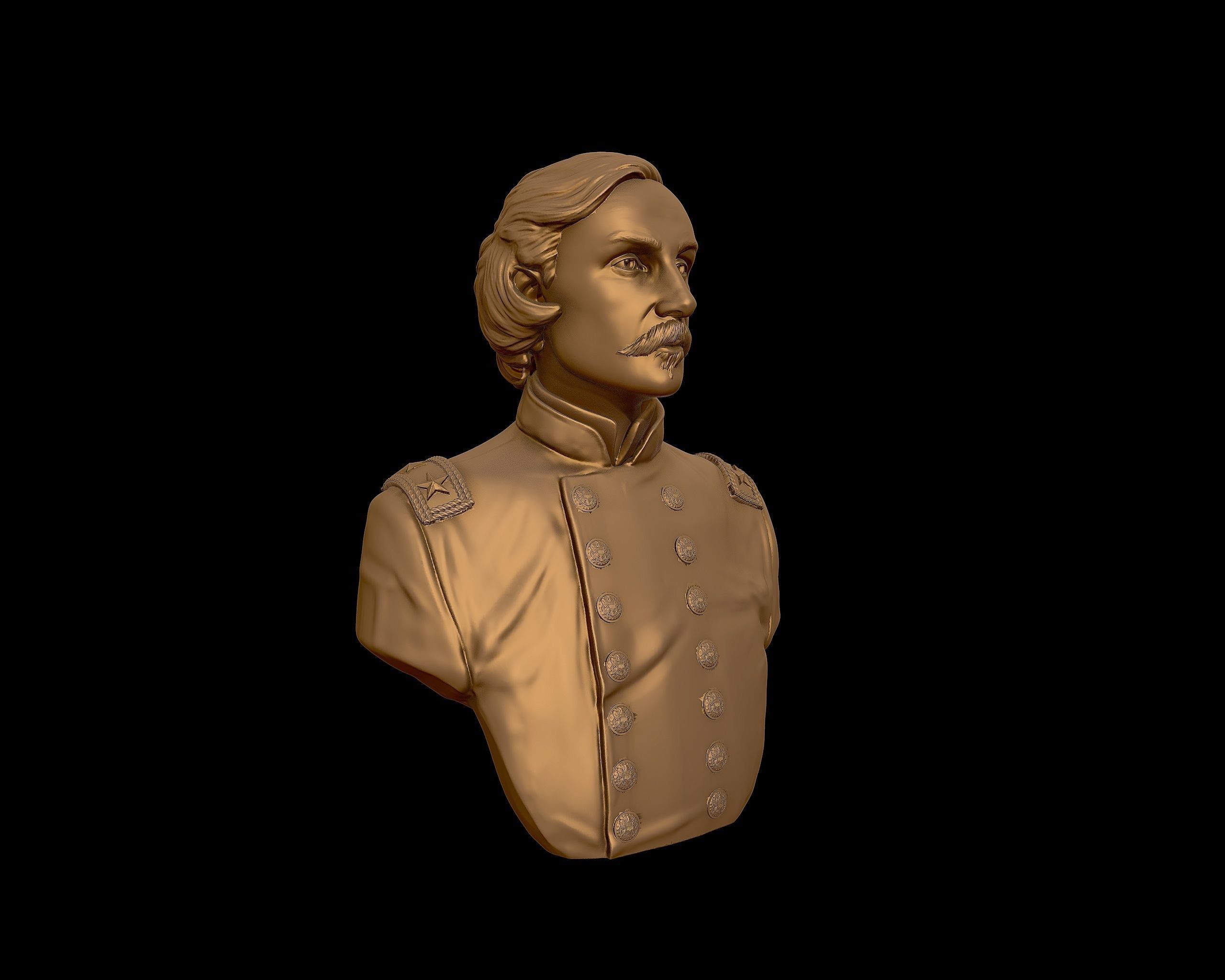 Gouverneur Warren sculpture 3D print model_24