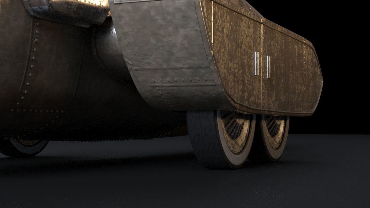 Vintage Race Car 3D model_10