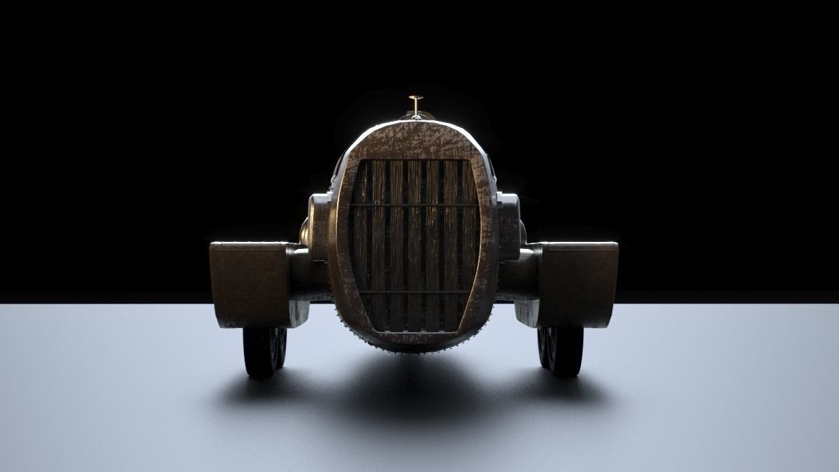 Vintage Race Car 3D model_17
