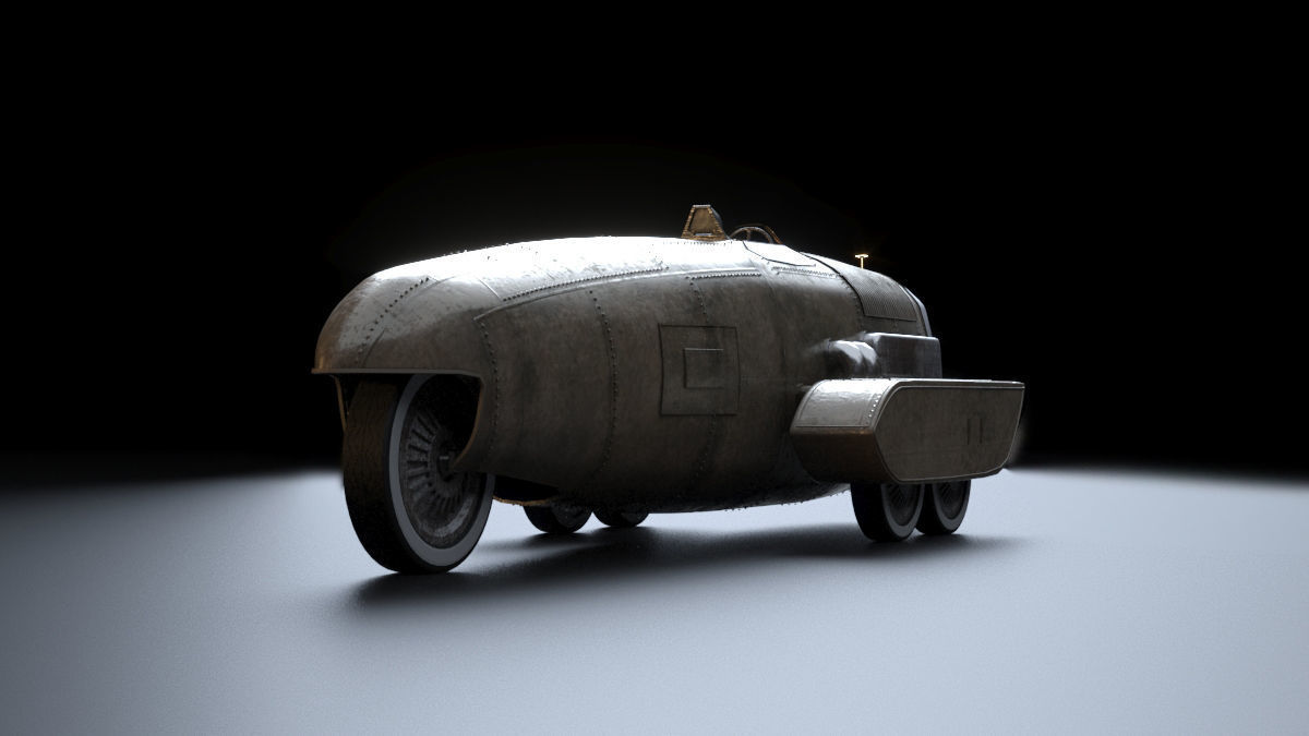 Vintage Race Car 3D model_18