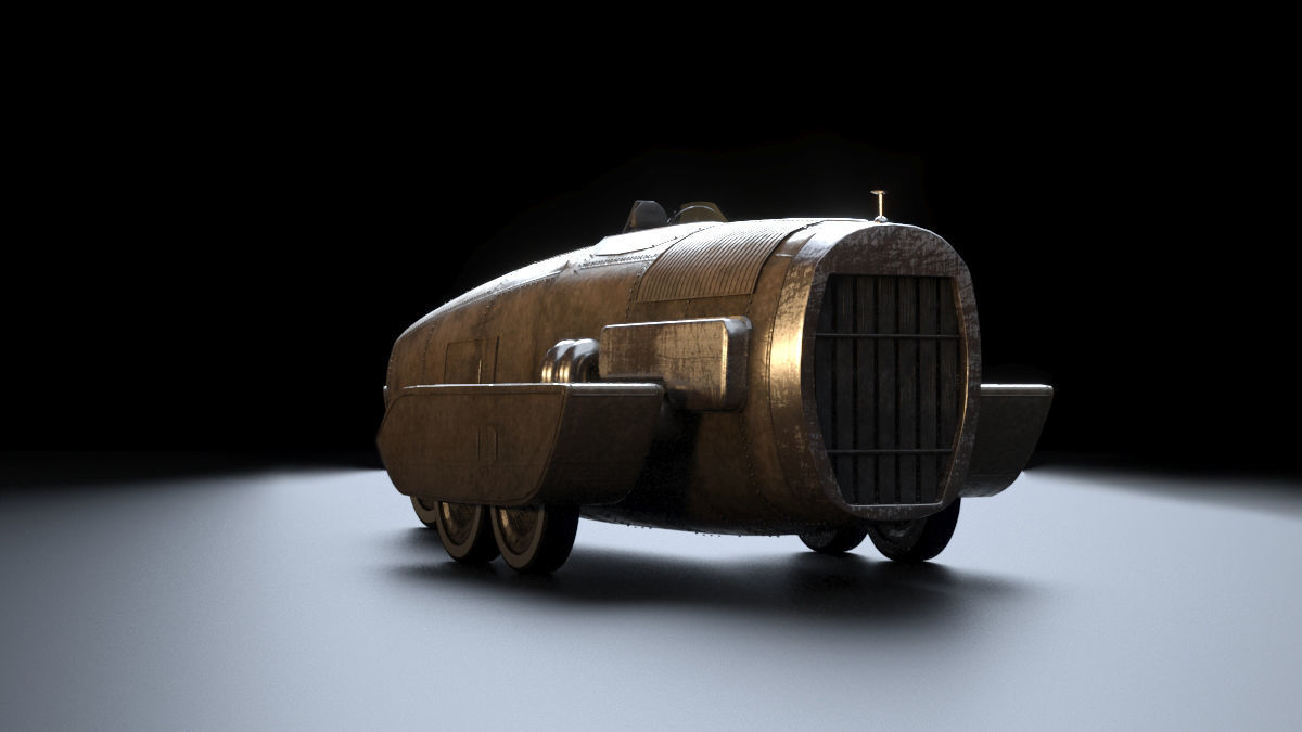 Vintage Race Car 3D model_19