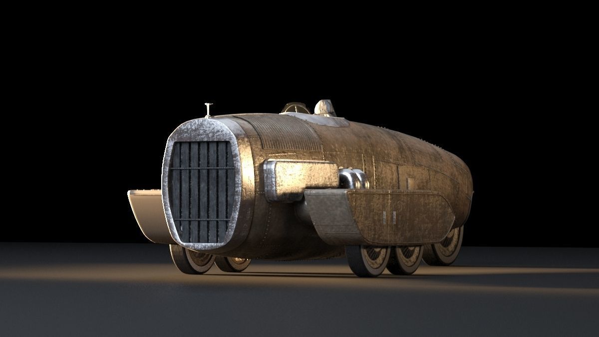 Vintage Race Car 3D model_15