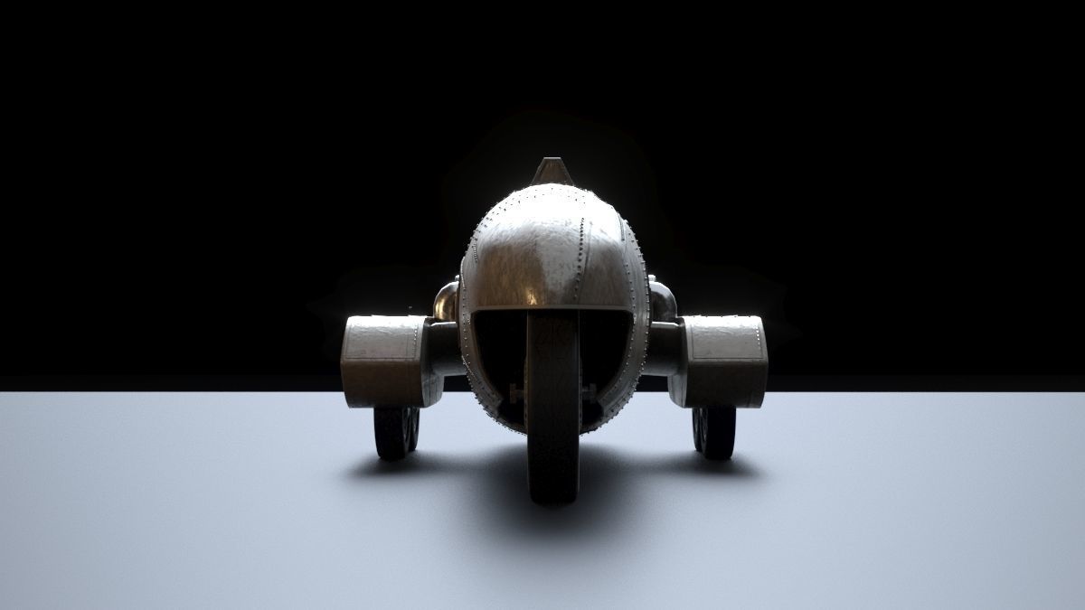 Vintage Race Car 3D model_16