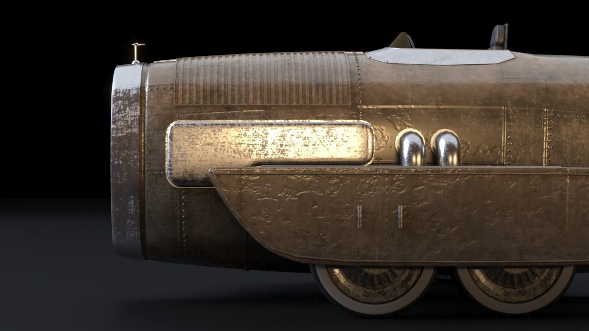 Vintage Race Car 3D model_12