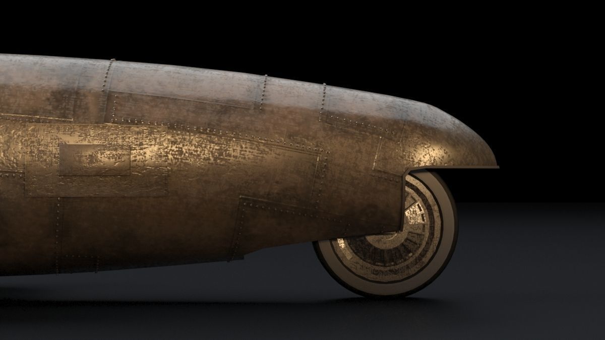 Vintage Race Car 3D model_13