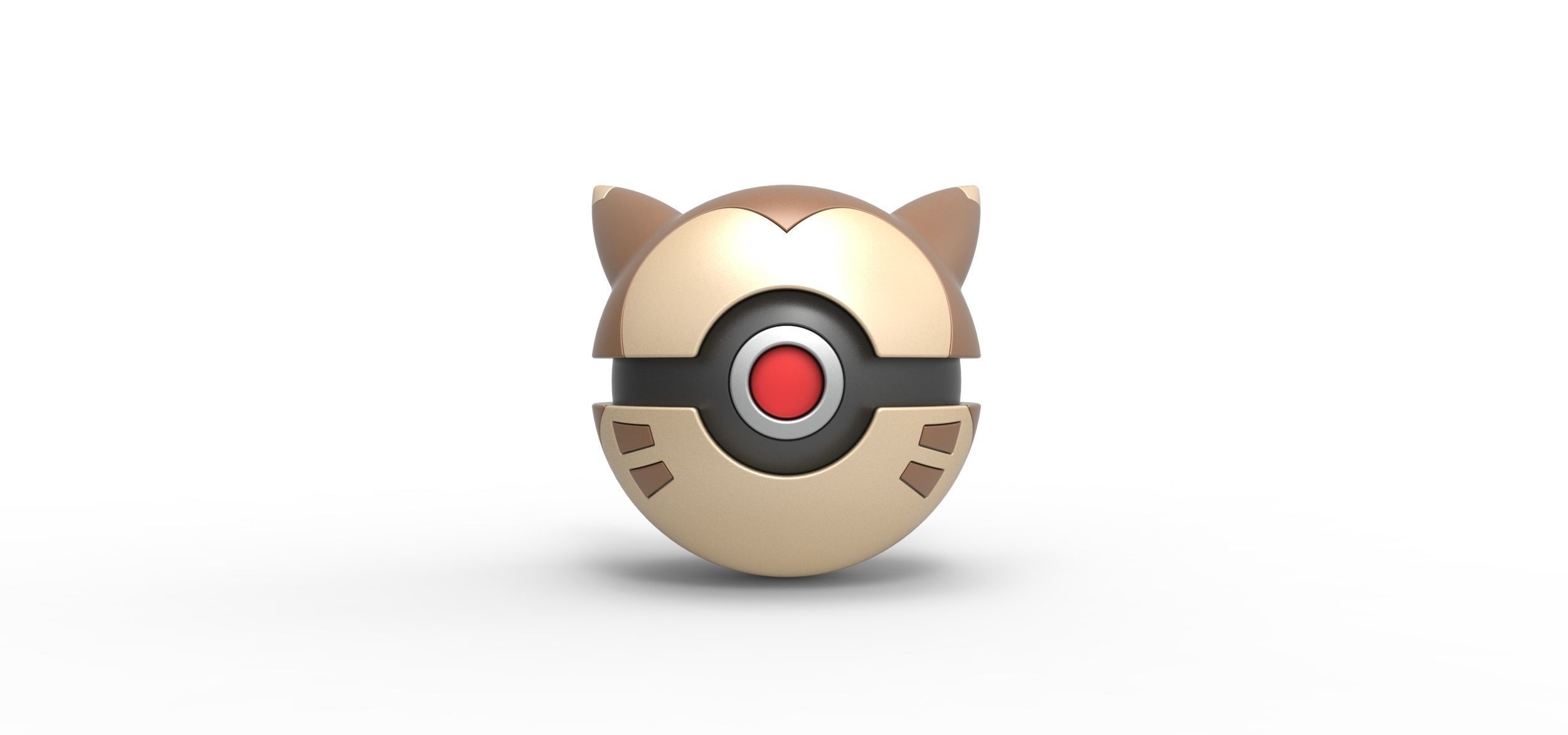 Furret orb 3D print model_2