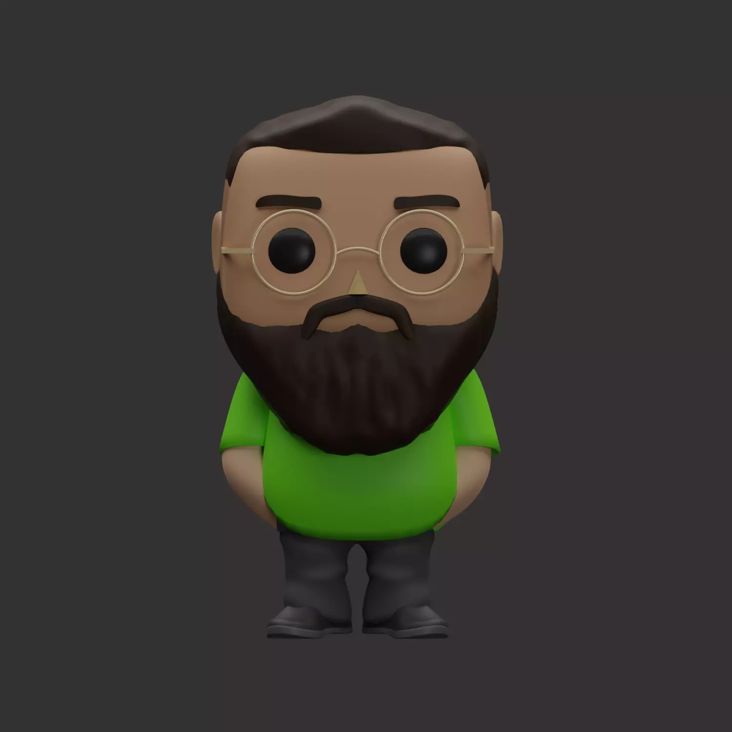 funko pop with glass 3d print file 3D print model_0